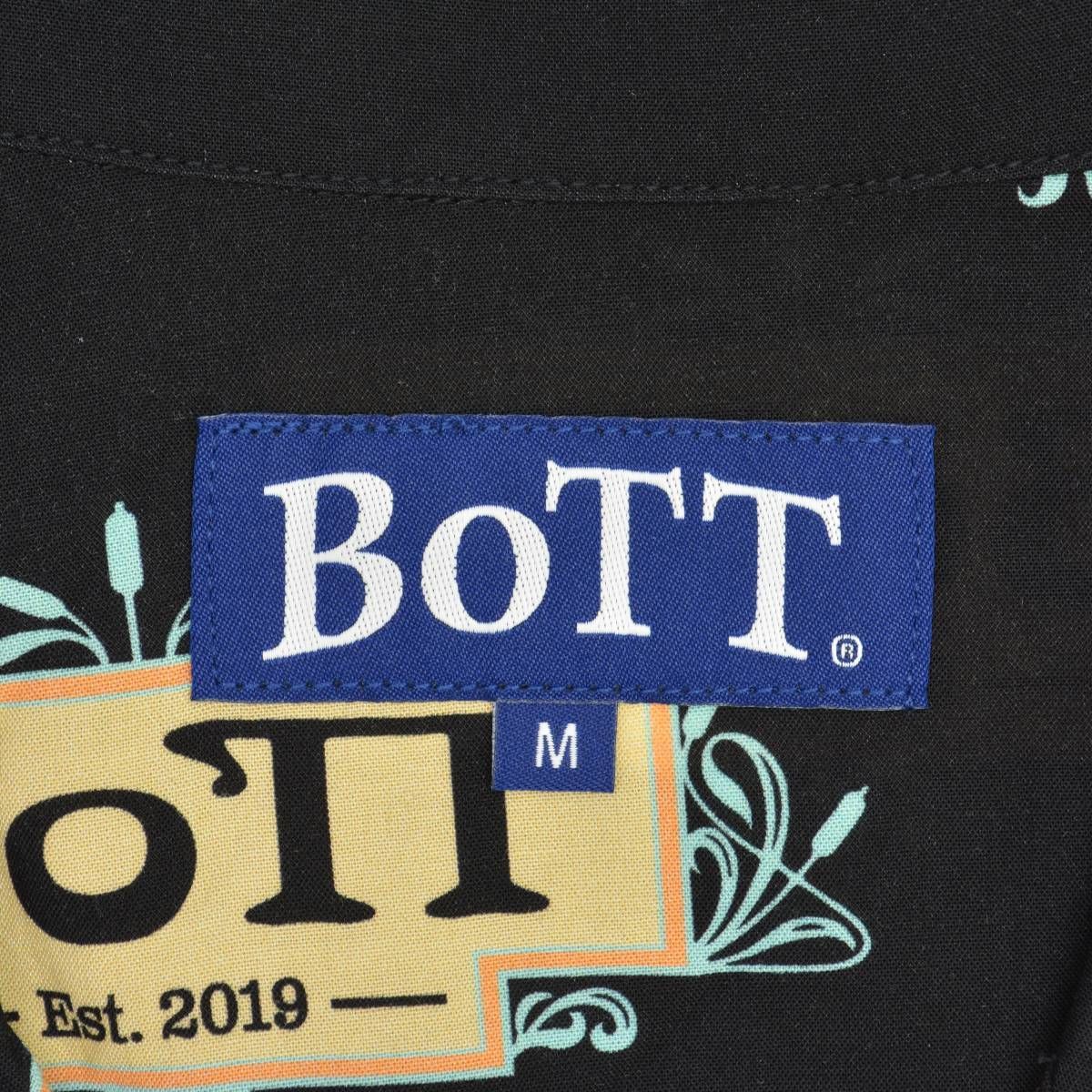 M【BOTT】23AW Luxe Logo Rayon Shirt ロゴ レーヨン 長袖シャツ - メルカリ