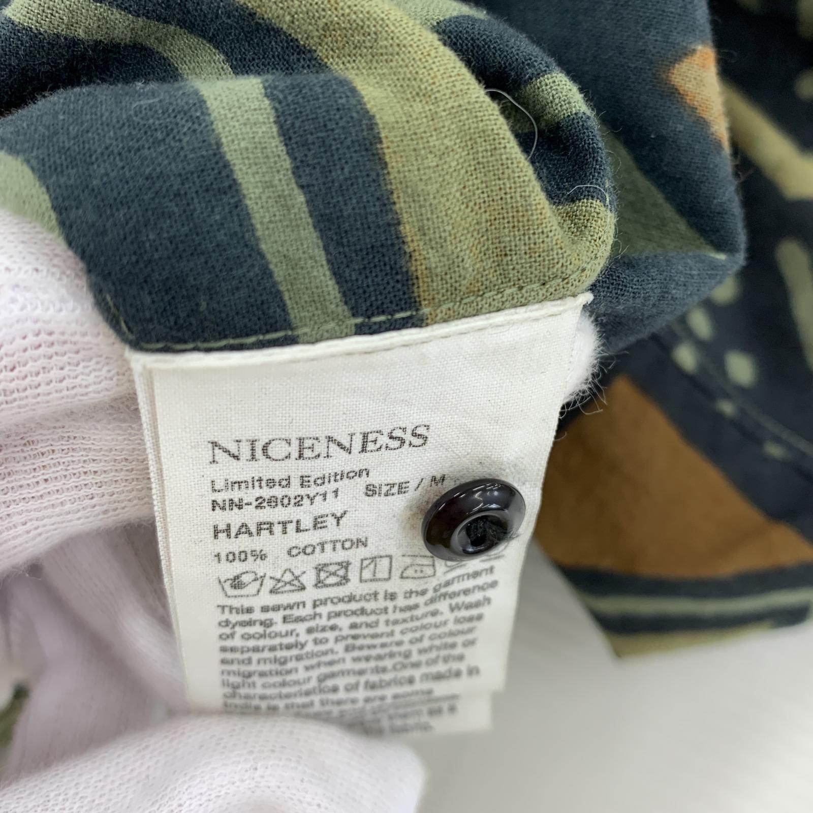 NICENESS/23SS/HARTLEY/LSシャツ/M/カーキ - メルカリ