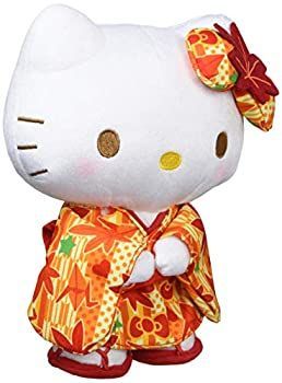 中古】 サンリオ ハローキティ 紅葉着物 ぬいぐるみ Sサイズ