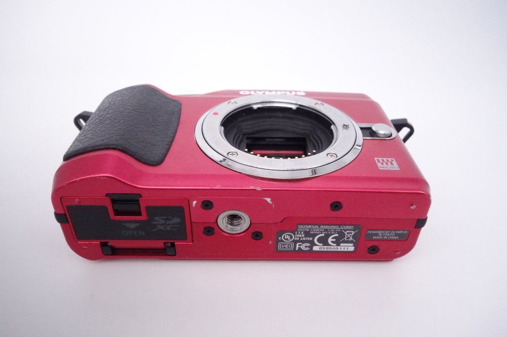 オリンパス OLYMPUS ミラーレス一眼 PEN E-PL2 ボディ レッド [D10007A