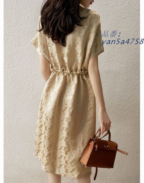 プリントワンピース 浮き柄