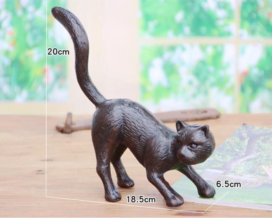 鉄製 のかわいい猫ホームガーデン 庭園 造景 工芸品 装飾品 置物 楽天