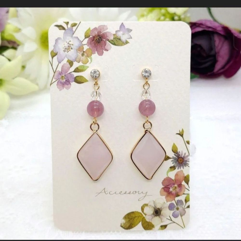 ★n.♡です♪◆天然石ピアス3点おまとめです♪ラリマー他 天然石ラリマーピアス | Chesea