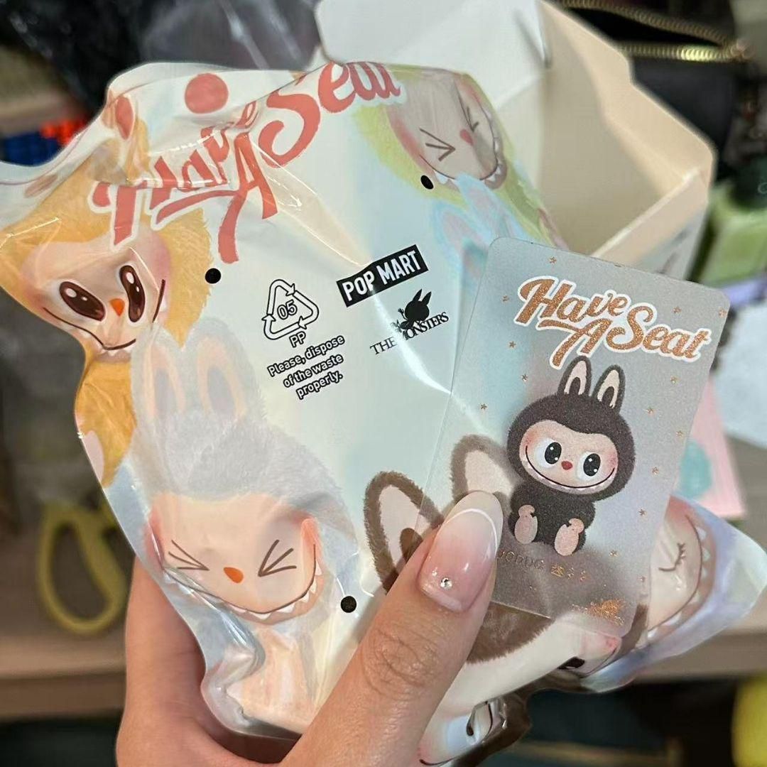 POPMARTLABUBU have a seatぬいぐるみ　DUODUO Labubu The Monsters Have A Seat Summer Party Macaron Plush