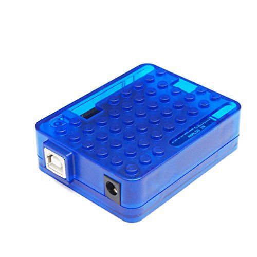 ブルー waves Arduino/Uno用 ブロック スタック ケース (青)