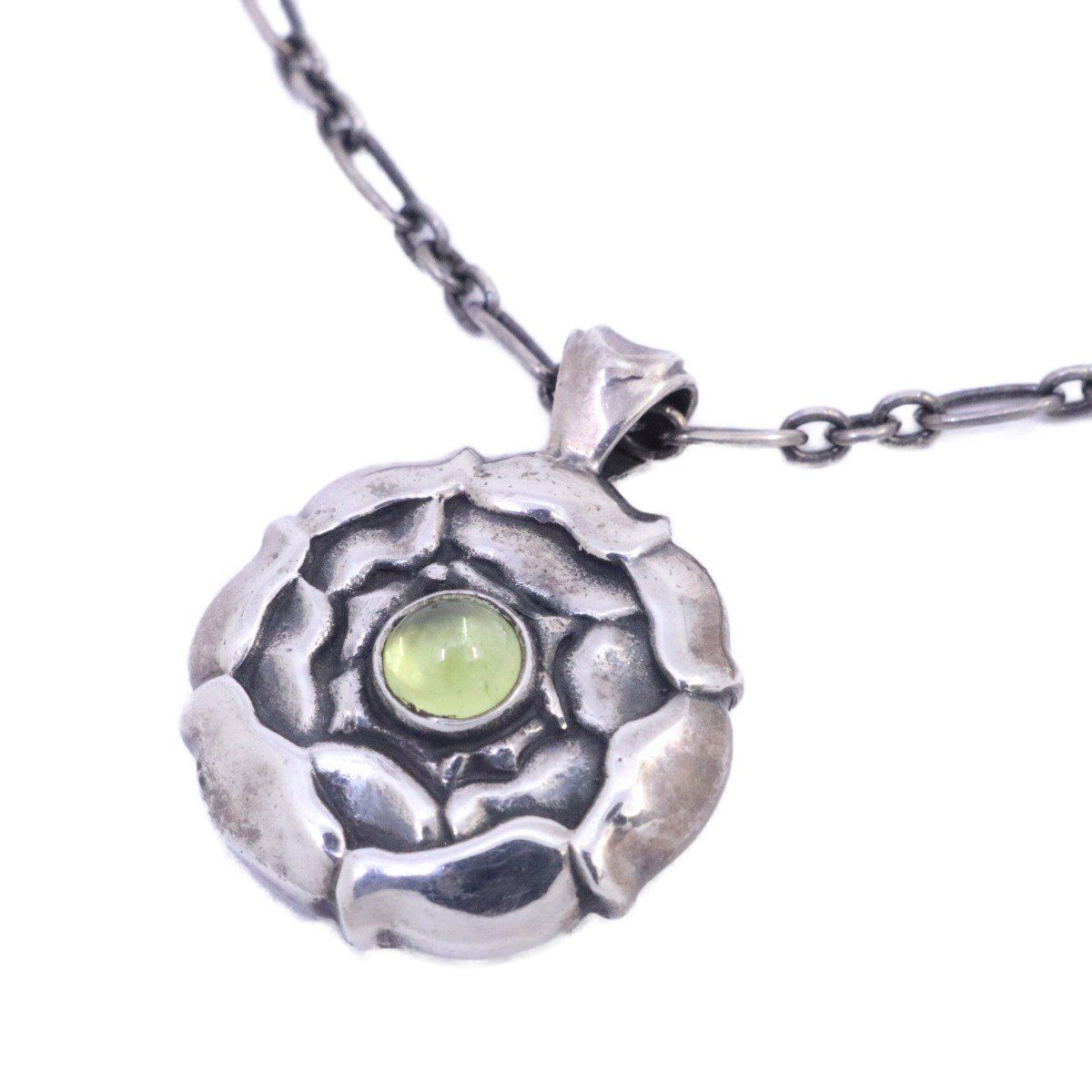 GEORG JENSEN ジョージジェンセン バースペンダント バースオブマンス ネックレス 8月 シルバー925/ペリドット【いおき質店】 -  メルカリ
