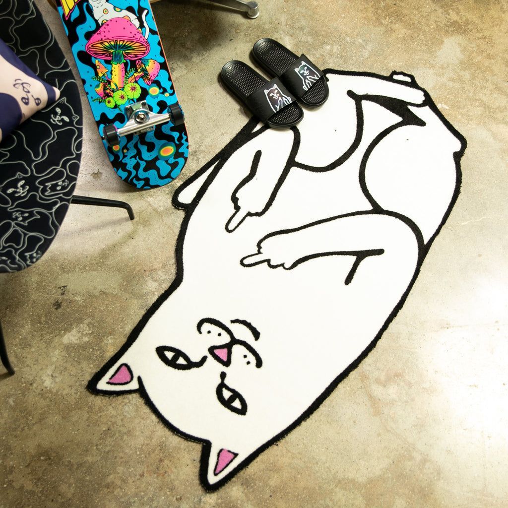 60027 ☆リップンディップ ラグ 絨毯 RIPNDIP ドアマット 120cm ネコ