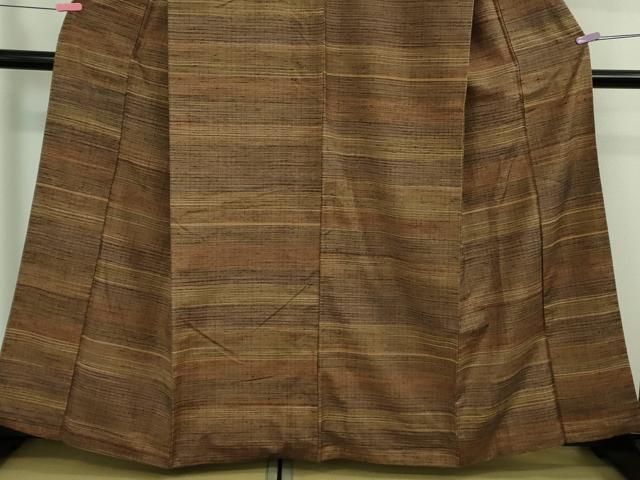 平和屋本店□極上 郡上紬 草木染 たとう紙付き 逸品 DZAB0351kh5