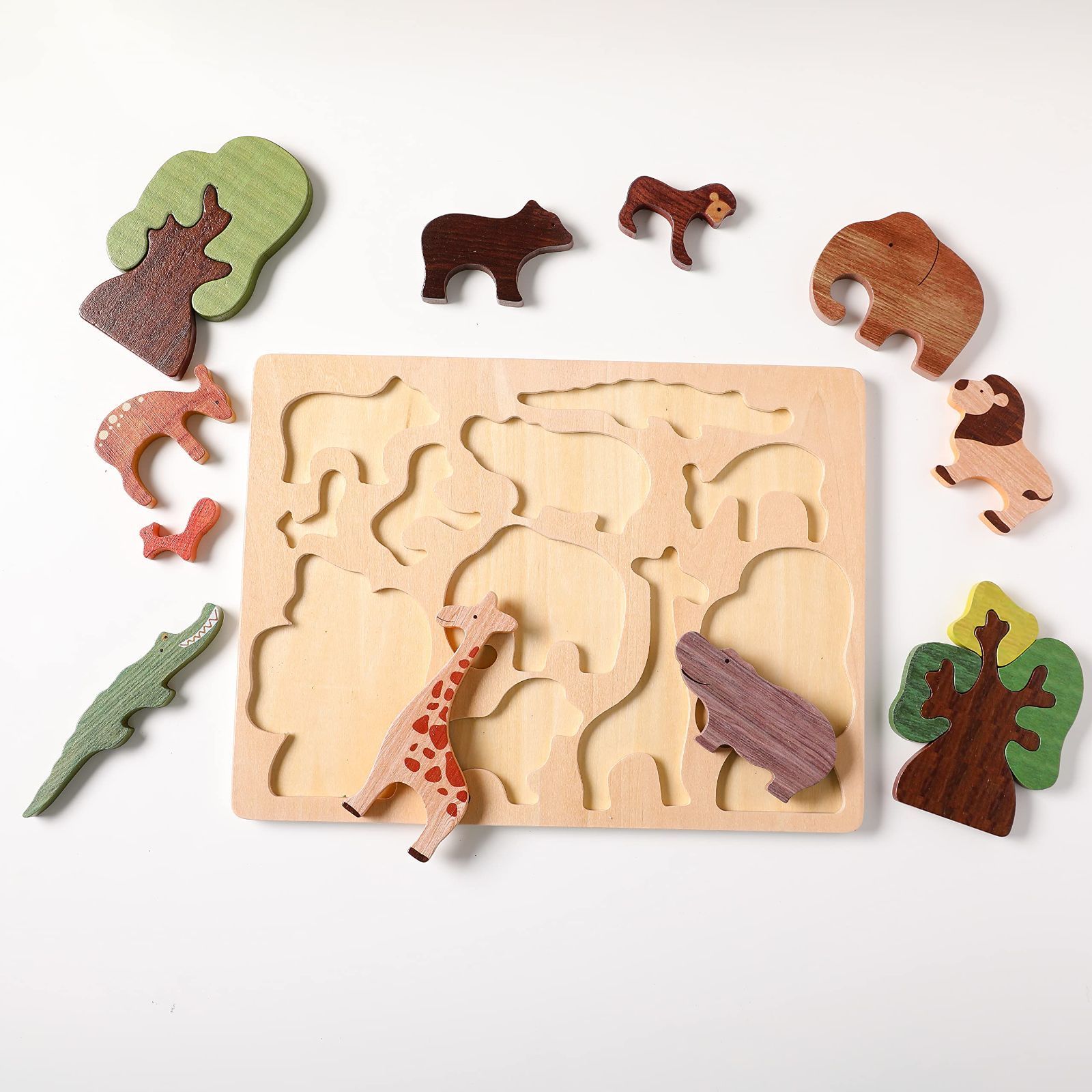 モンテッソーリ　知育玩具 動物・生物パズル　♪5個セット♪　Montessori ファッションベビー・キッズ - モンテッソーリ 知育玩具 動物