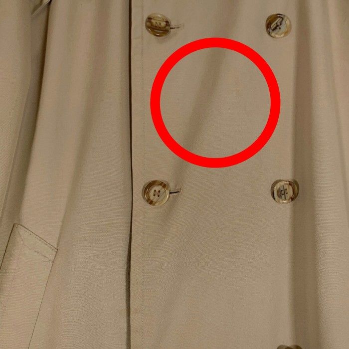 BARACUTA バラクータ トレンチコート ベージュ ベルト欠品 Size M-L