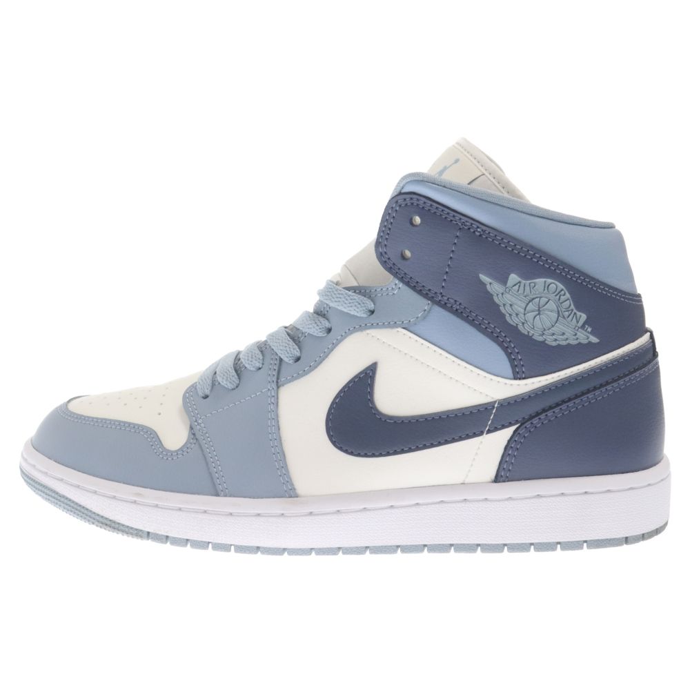 NIKE (ナイキ) WMNS AIR JORDAN 1 MID ウィメンズ エアジョーダン ミッドカットスニーカー ブルー US11/28.0cm BQ6472-117