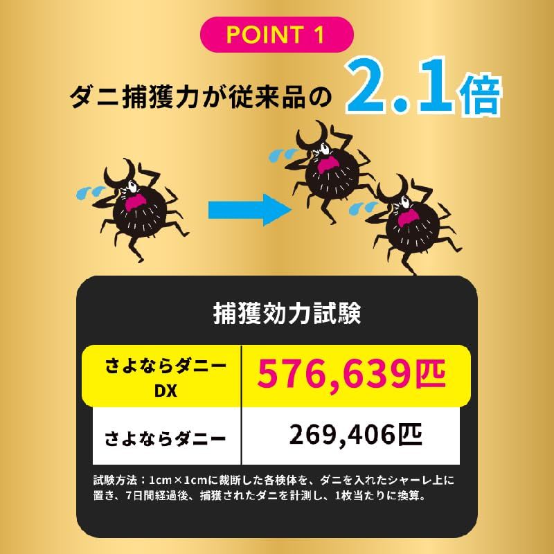 「たくたく」 住宅設備 ダニシート ダニ対策 寝具 布団 さよならダニー DX ダニ捕り