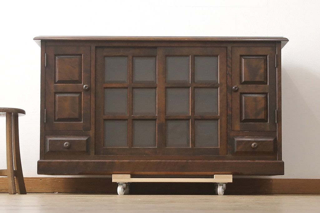 リビングボード　キャビネット　中古品 リビングボード サイドボード キャビネット チェスト おしゃれ 幅70