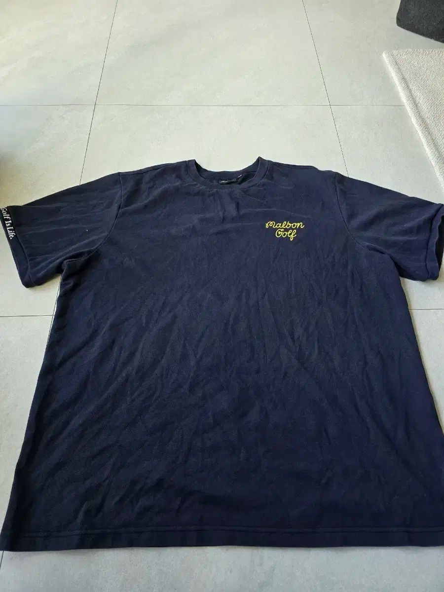 ゴルフ MALBON GOLF(マルボンゴルフ) ゴルフ ネイビー Tシャツ XXXL