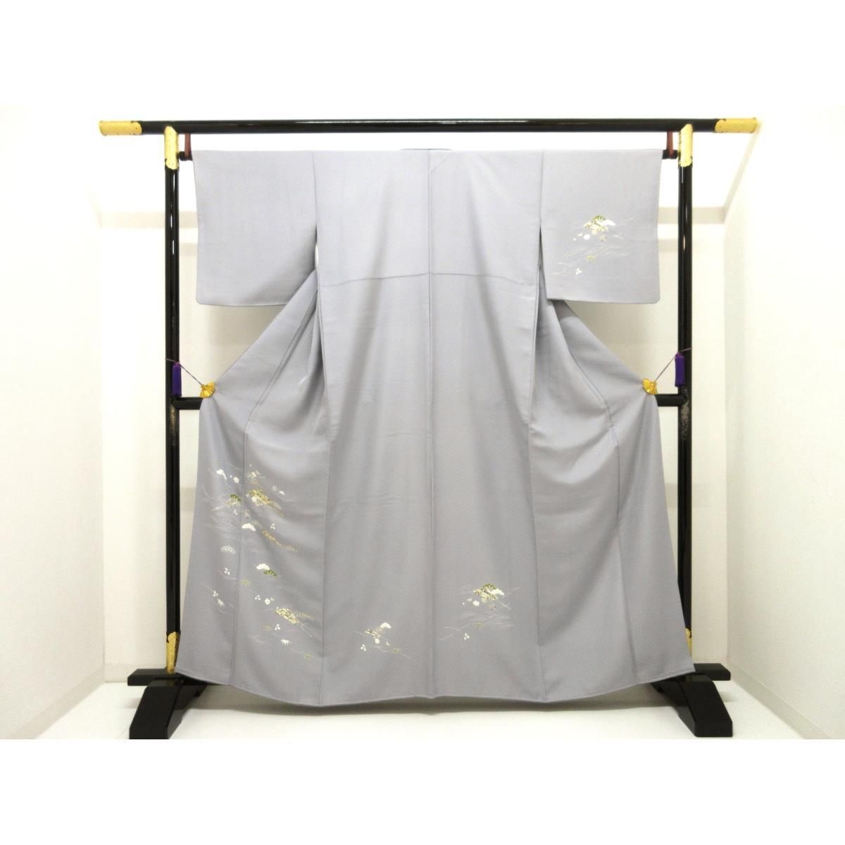 訪問着 友禅加工刺繍入り 身幅Ｌ寸