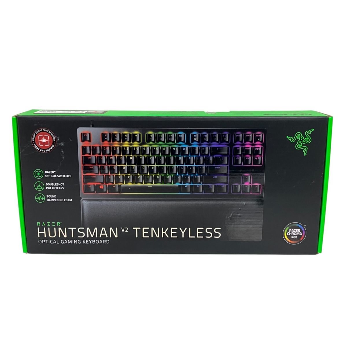 Razer レイザー/ゲーミングキーボード/RZ03-03941000-R3J1/PM2216F60500092/Bランク/77【中古】 RAZER HUNTSMAN V2 TENKEYLESS RZ03-0394 ゲーミングキーボード