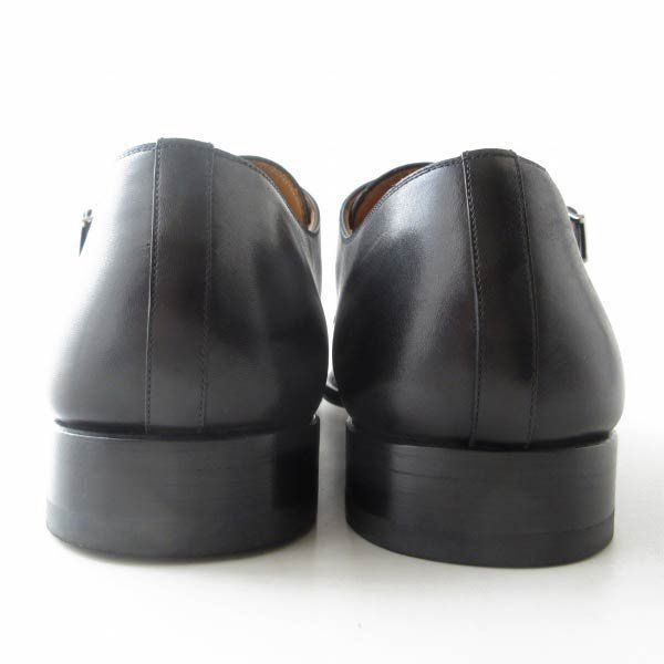 美品 高級品 MAGNANNI ダブル モンクストラップ 黒 12M 30cm