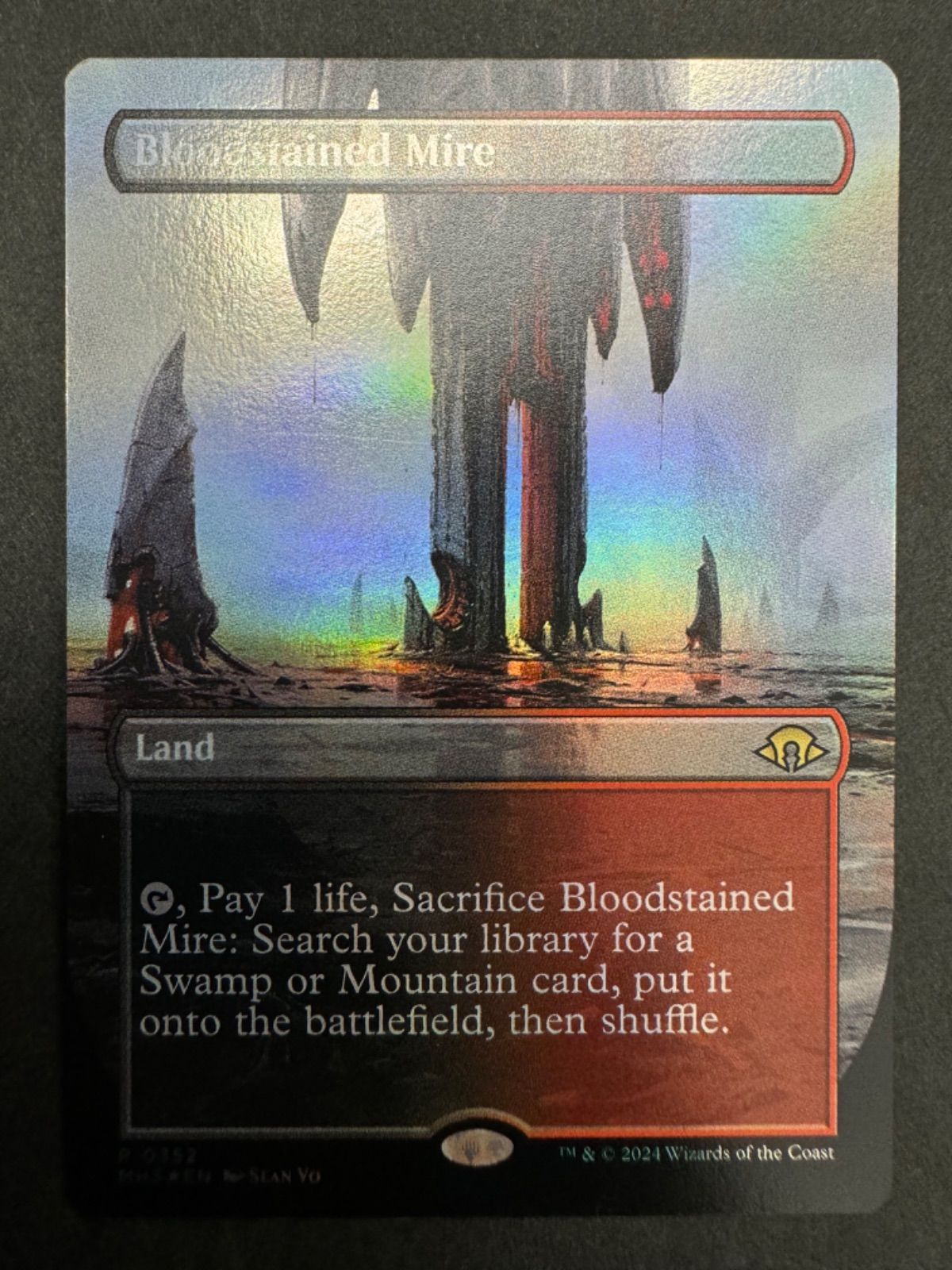 MTG 血染めのぬかるみ 英語 Foil ボーダーレス モダンホライゾン
