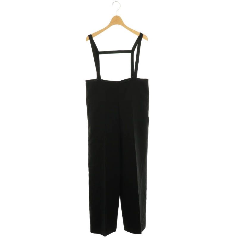 yori ドライツイードサロペット 34 ヨリ yori 24SS ドライツイード サロペット パンツ 36 黒 /MI □OS