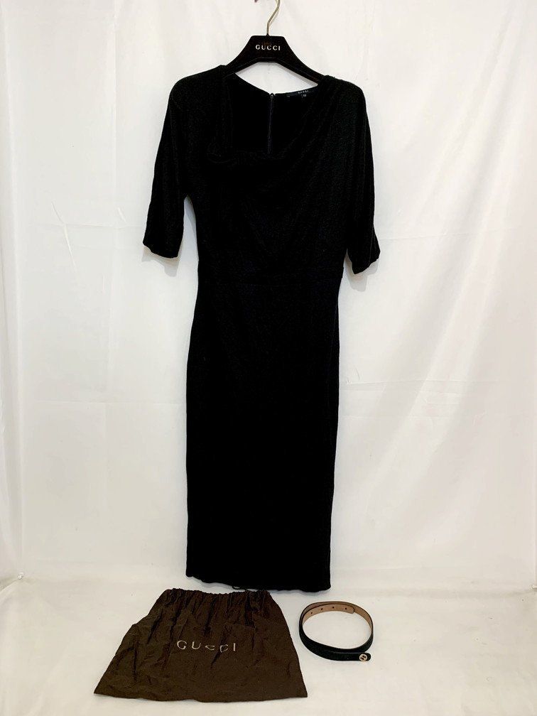 GUCCI ワンピース GUCCI グッチ レーヨンワンピース 324387 ミモレ丈 イタリア製