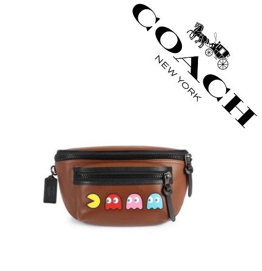 【セール中】COACH コーチバッグ F72922 パックマンコラボ ボディーバッグ ベルトバッグ ウエストバッグ クロスボディー 斜めがけバッグ アウトレット品 新品未使用