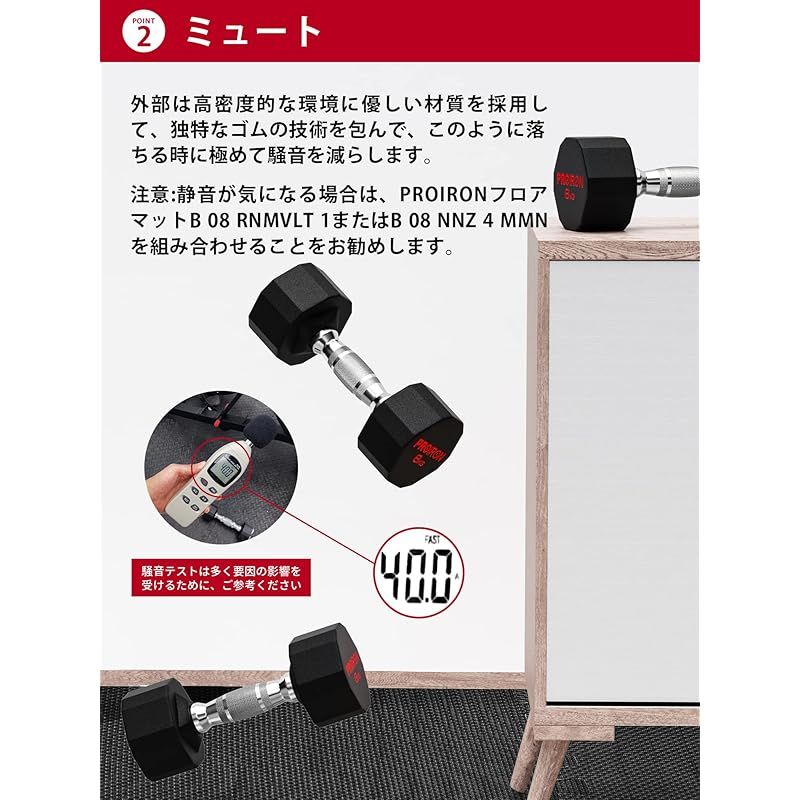 だんべる PROIRON 鋼 ダンベル だんべる 14kg 1個 鉄アレイ ﾀﾞﾝﾍﾞﾙ