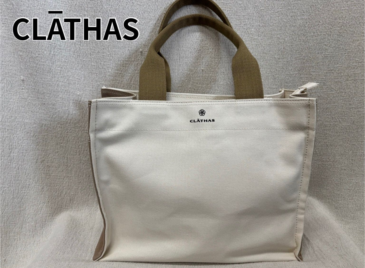CLATHAS ベージュ エンボス加工 ハンドバッグ SALE 30% OFF クレイサス バッグ レディース CLATHAS トート