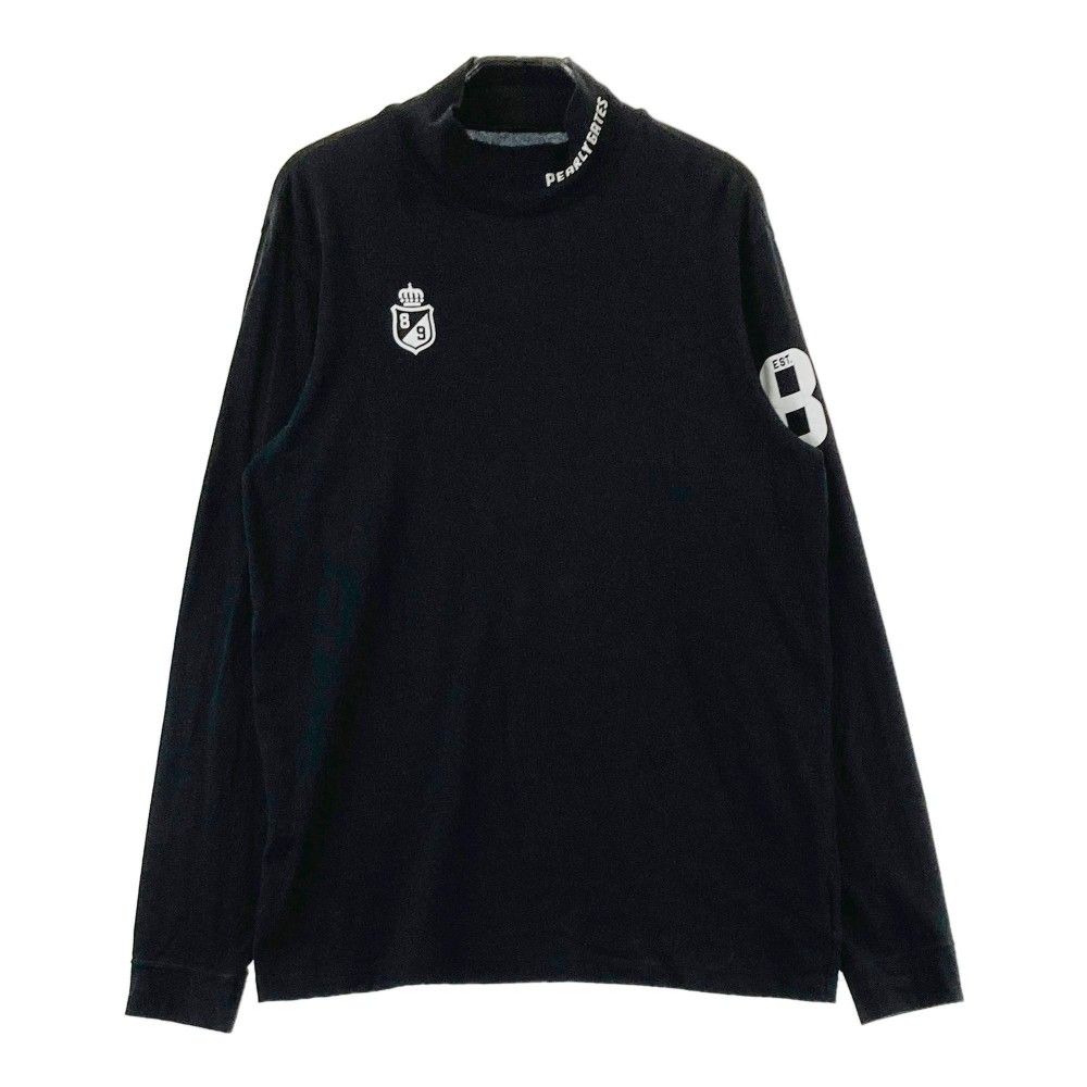 中古】PEARLY GATES メンズ モックネック ブラック サイズ5