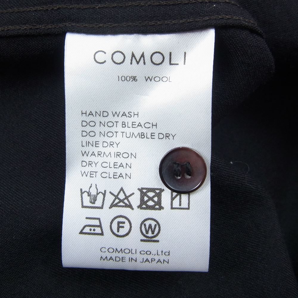 COMOLI コモリ 22AW W03-02013 ウール モールスキン ワーク 長袖