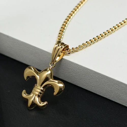 K18 チャーム ユリモチーフ ペンダント トップ K18 ユリのペンダント