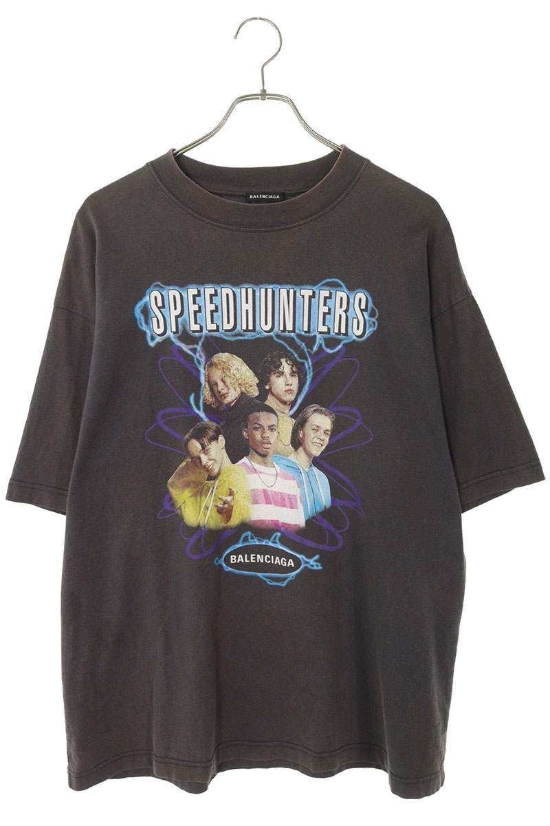 バレンシアガ 541875 TCV38 スピードハンターズプリントTシャツ メンズ  