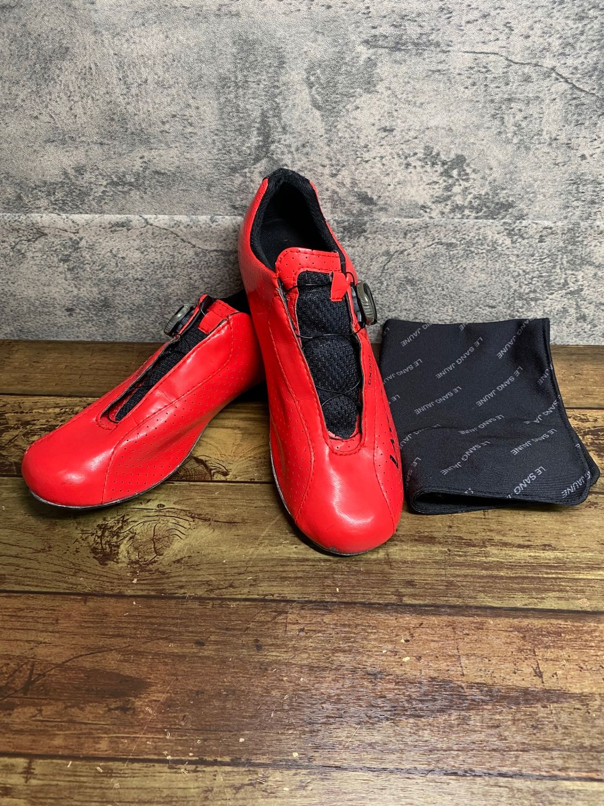 JA028 レイク LAKE CX301 ビンディングシューズ EU42 WIDE 3穴 赤