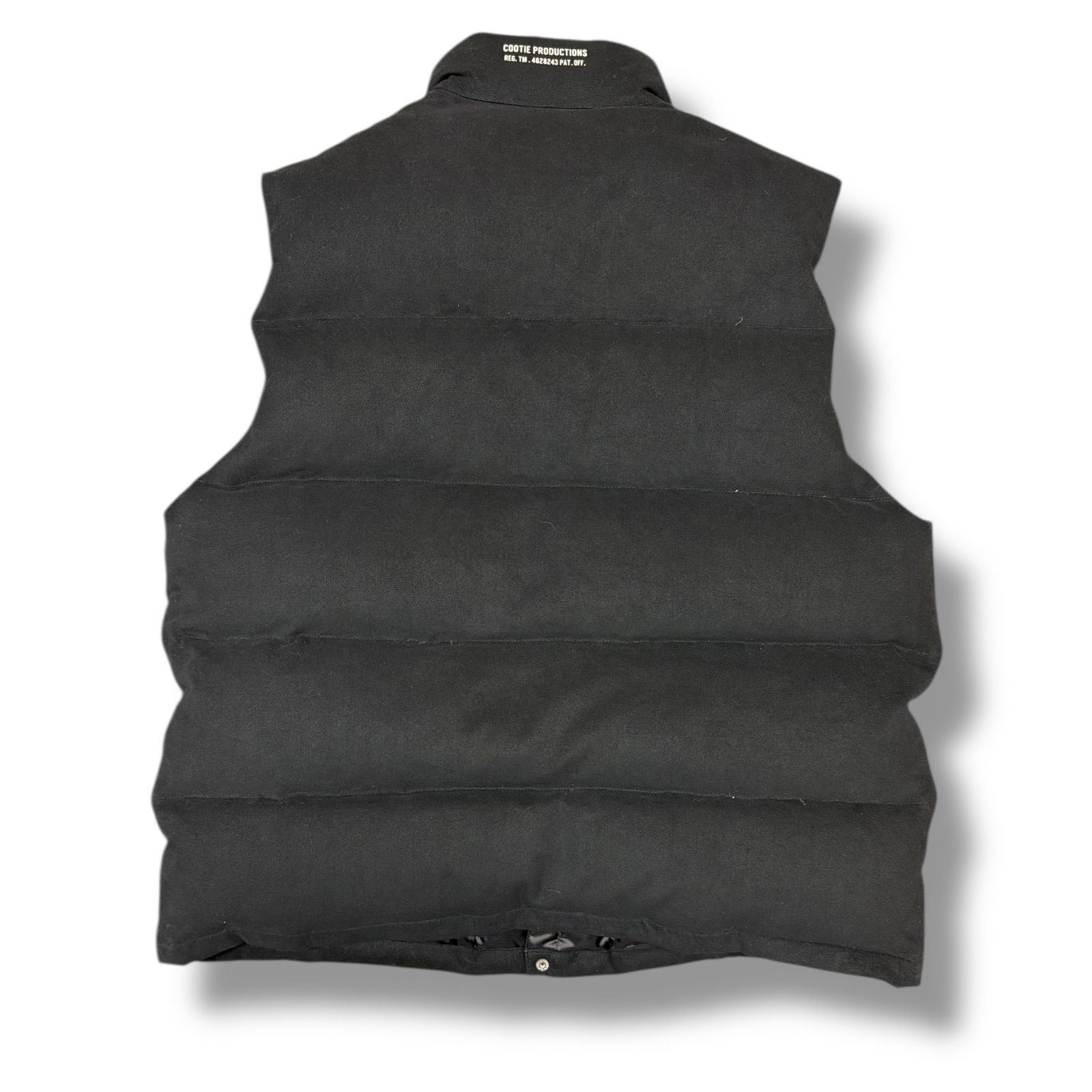 参考上代46200円 COOTIE PRODUCTIONS 21AW Fake Suede Down Vest フェイクスウェード ダウンベスト クーティープロダクションズ CTE-21A213 ブラック M 495M3