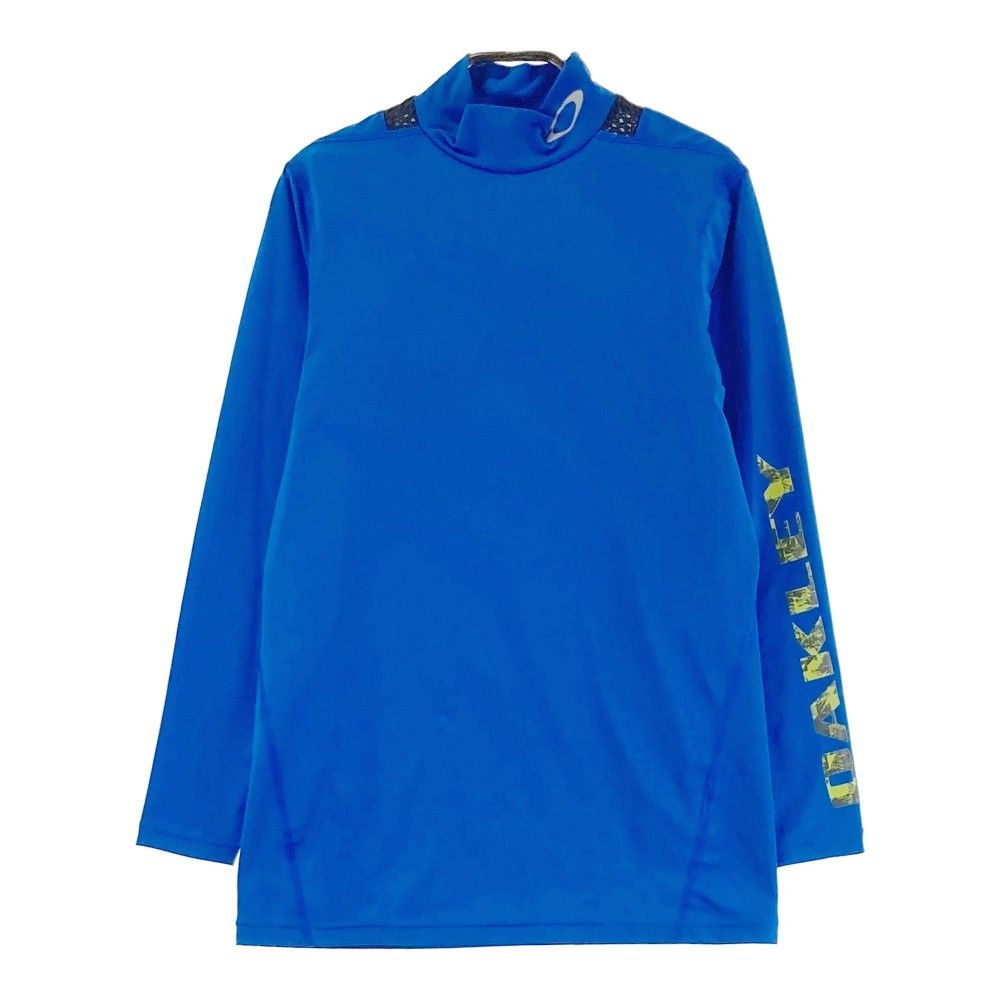 サイズ：L OAKLEY オークリー  ハイネック 長袖インナーTシャツ  ブルー系 [240101363595]# ゴルフウェア メンズ ストスト