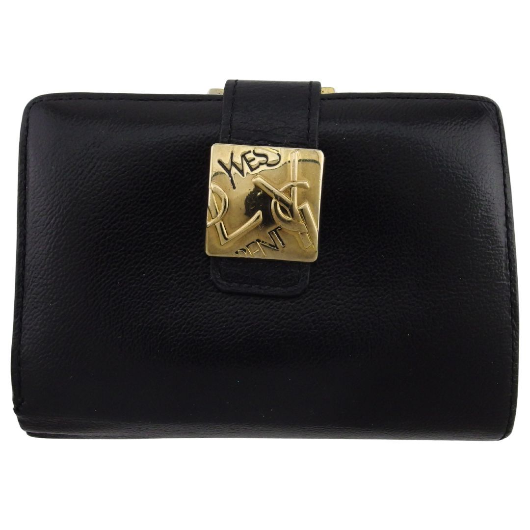 サンローラン SAINT LAURENT 二つ折り財布 YSLロゴプレート