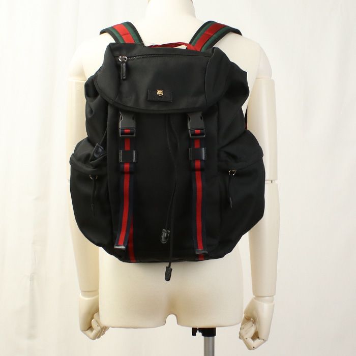 GUCCI GGキャンバス リュック タイガーヘッド GUCCI GGキャンバス リュック タイガーヘッド GUCCI 中古 グッチ