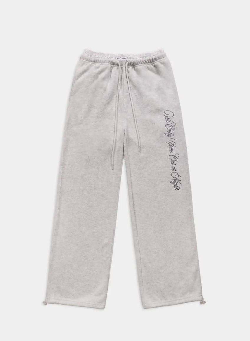 [韓国]★BADBLOOD★W's PURE LACE TRIP JOGGER PANTS★ジョガー BADBLOOD 】Pure Lace Trim Jogger ❤︎ バッドブラッド
