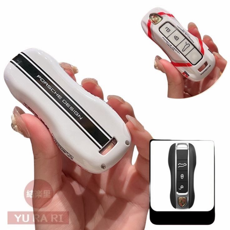 【新品未使用】ポルシェ専用 スマートキーカバー キーホルダー キーケース レーシングカー風 保護 カレラ ボクスター カイエン ケイマン パ