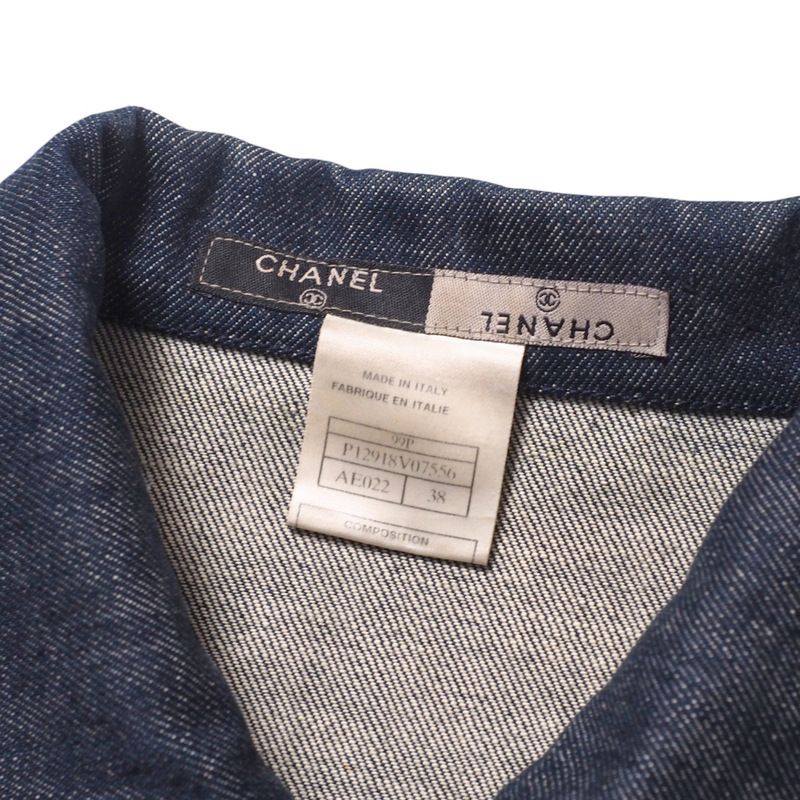CHANEL シャネル ビンテージデニムジャケット CHANEL - シャネル❤️ダメージ加工・デニム ジャケット