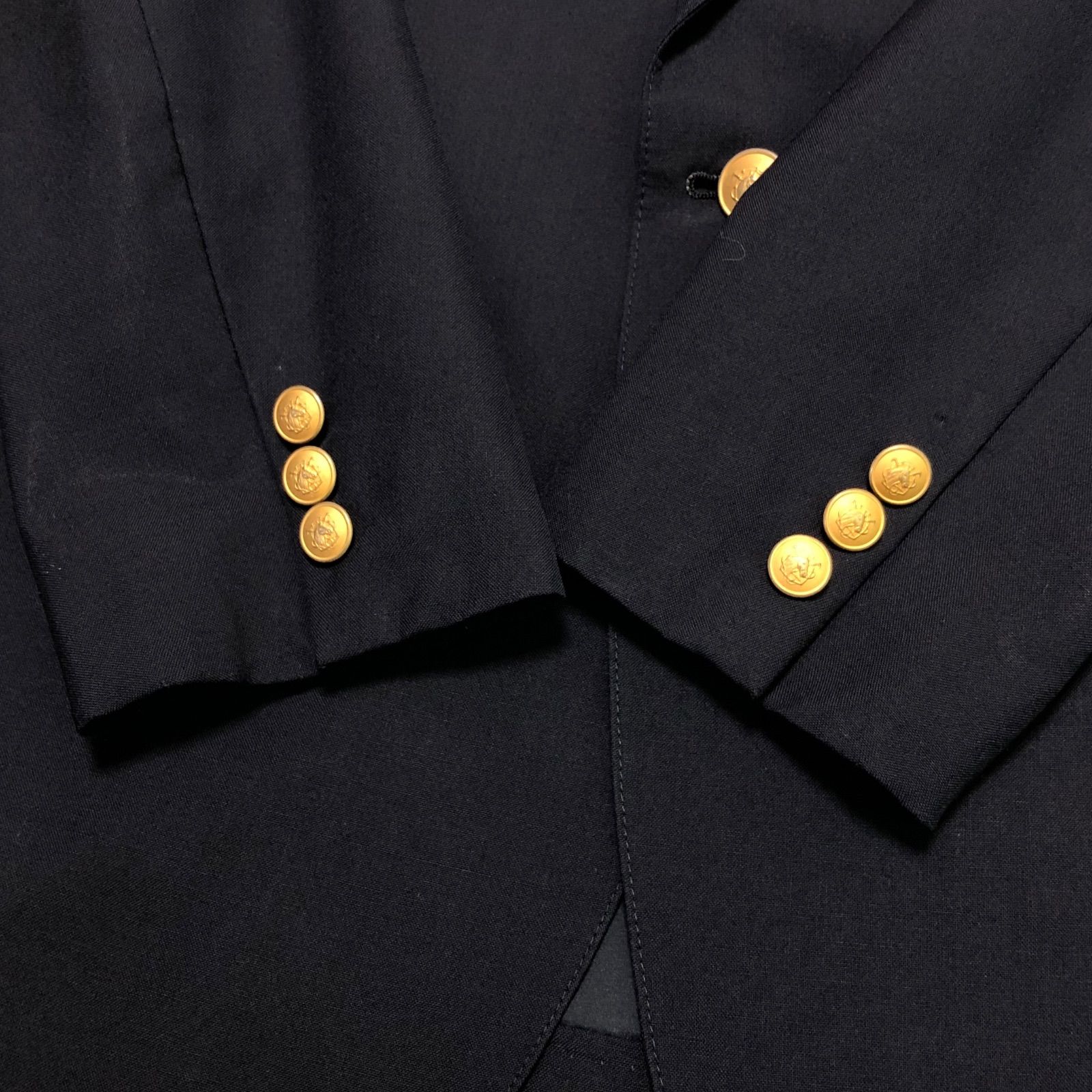 Ralph Lauren 紺ブレザー テーラードジャケット 金ボタン 背抜き