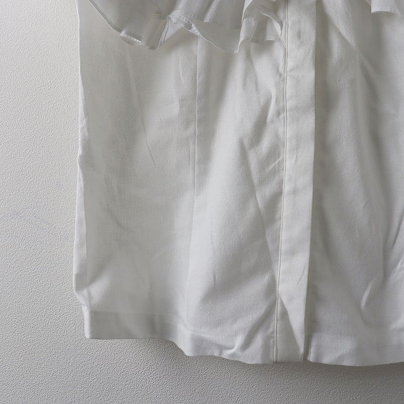Cygne◆ダブルフリルブラウス/半袖ブラウス/0/コットン/ホワイト 美品 cygne シーニュ ダブルフリルブラウス Florence 0/ホワイト
