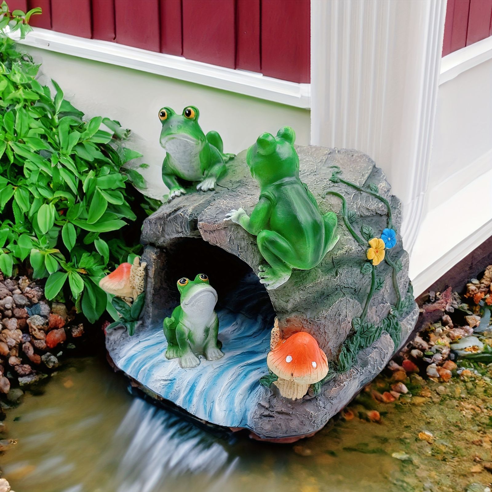 雨樋 排水 排水溝カバー 縦樋 カエル かえる 置物 オブジェ インテリア ガーデンオーナメント オシャレ ガーデニング 庭 玄関 装飾 ギフト