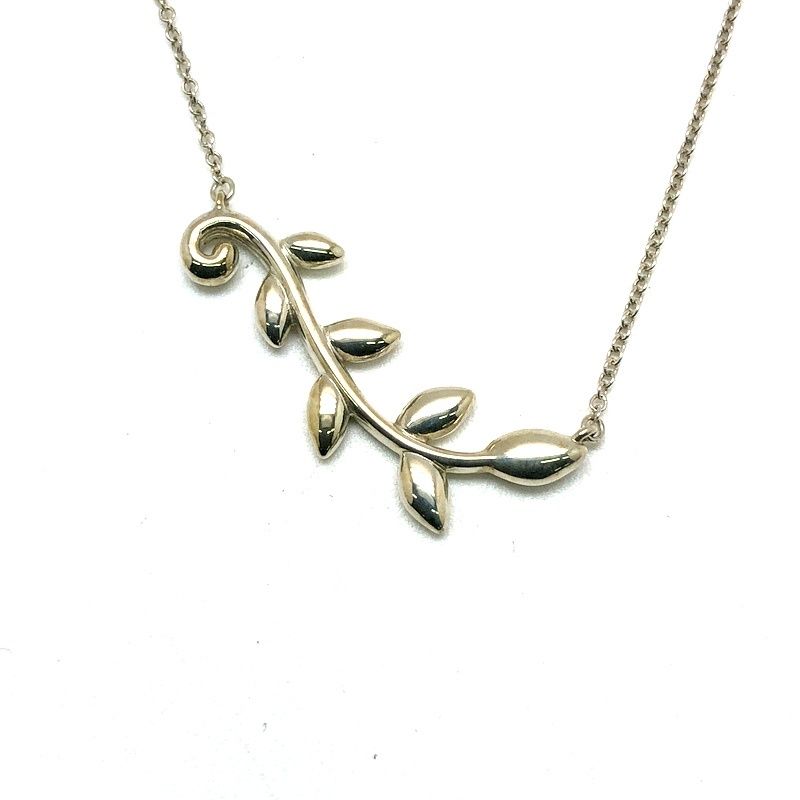 TIFFANY-Co. ティファニー ネックレス オリーブリーフ ヴァイン ペンダント パロマ ピカソ シルバー 925 アクセサリー