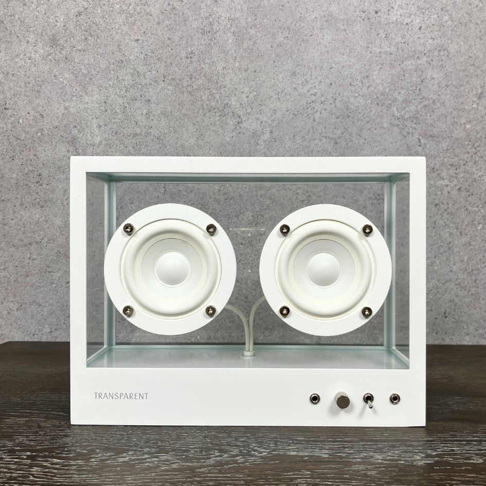 TRANSPARENT SMALL SPEAKER トランスペアレント スモール スピーカー ホワイト