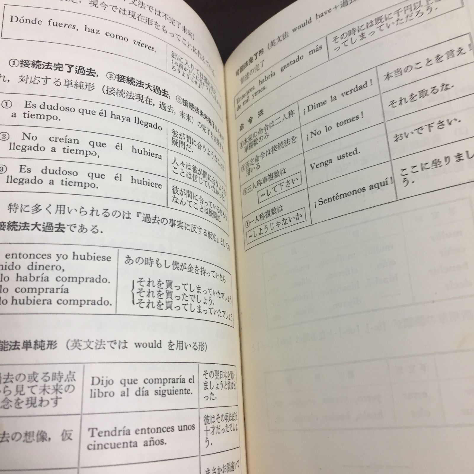 瓜谷良平 スペイン語動詞変化表 ＆ 分類式 スペイン常用単語集 2冊