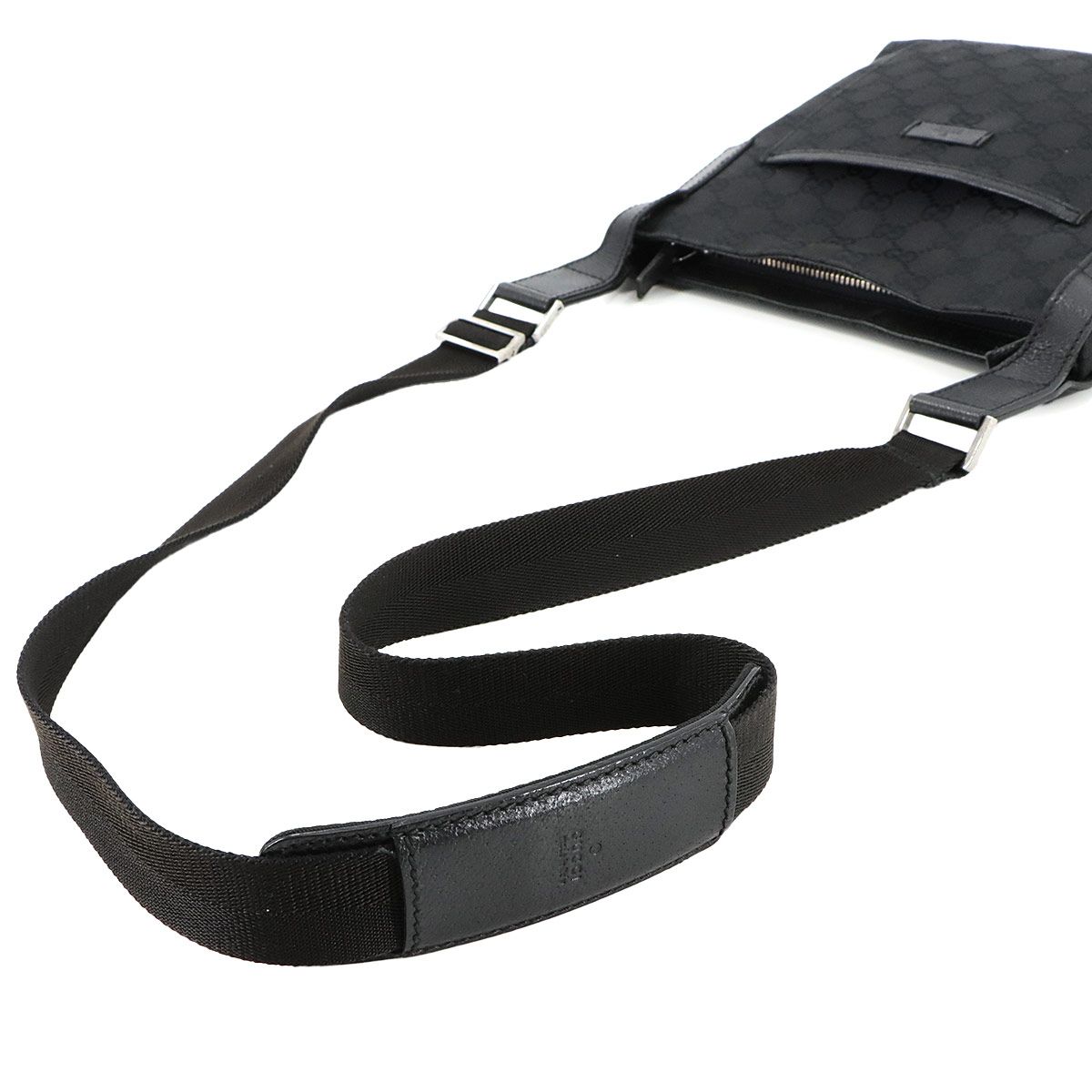 ◆Z4279 GUCCI グッチ GG キャンバス レザー シェリー ウエスト ポーチ バッグ 美品 グッチ GUCCI GGキャンバス ショルダー バッグ レザー ブラック 122793