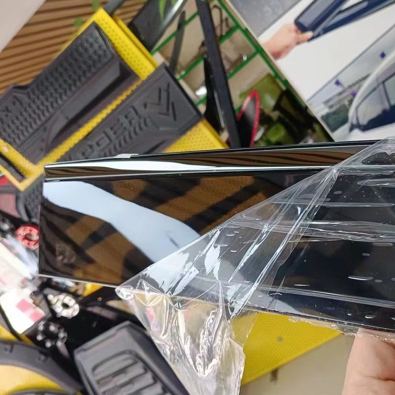 式 トヨタ ランドクルーザー LC300 加厚タイプ 晴雨挡 4P 車窓用 雨よけ ウィンドウバイザー 不锈钢黒色亮条 高耐久