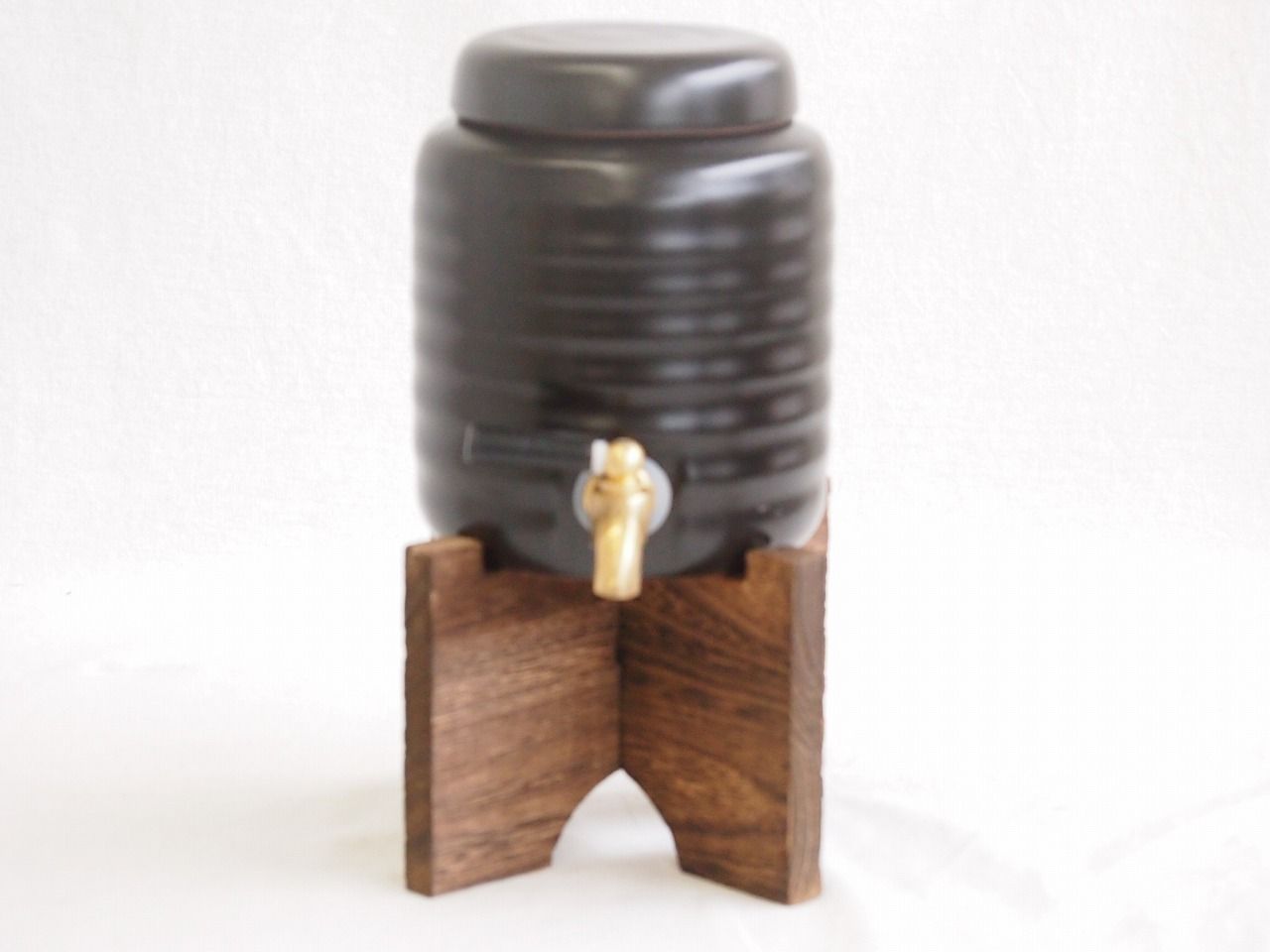 本格焼酎サーバー1000cc(18cm×24cm 1kg)三重県萬古焼き備前金彩