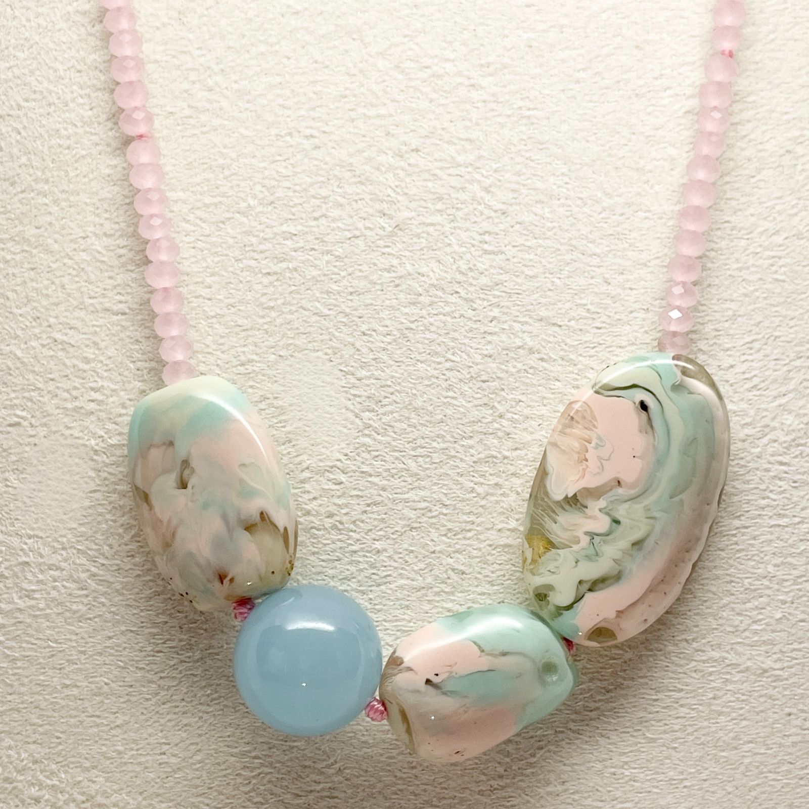 ドナテラペリーニ天然石＋タッセルロングネックレス ドナテラペリーニ 天然石 ストーン ロング ネックレス タッセル/24