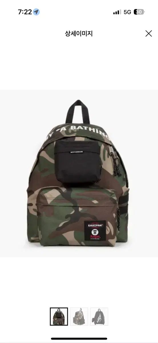 A BATHING APE(アベイシングエイプ) エイプ EASTPAK(イースト